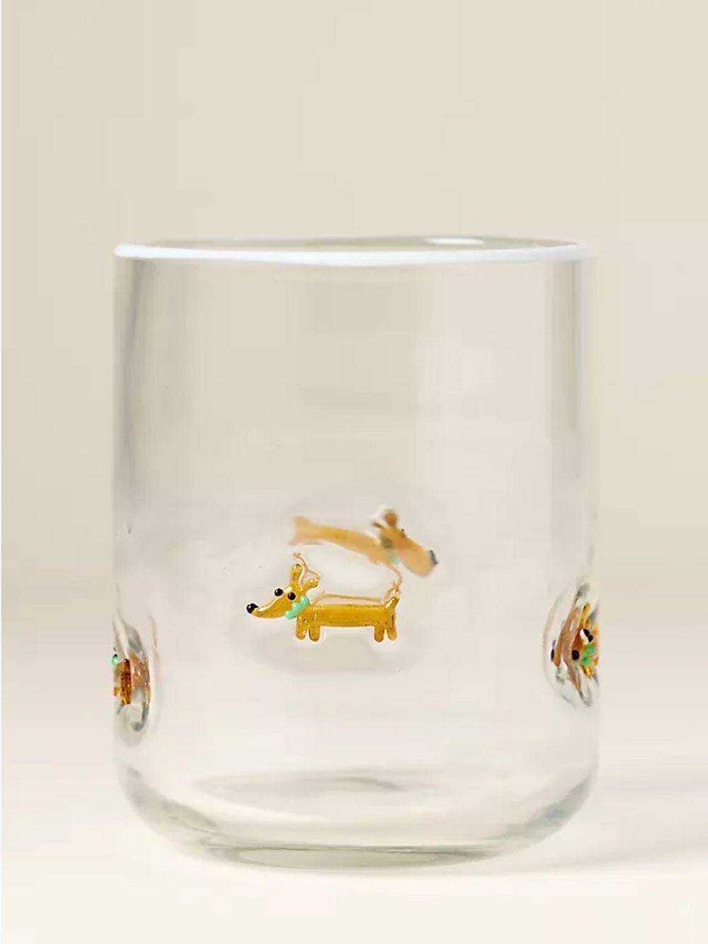 Nwt Anthropologie Dog Icon Juice Glass